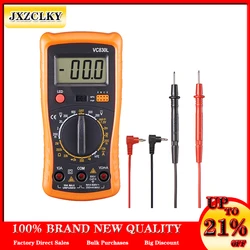 VC830L Digital Multimeter AC/dC Ammeter Volt Ohm Tester Meter with LCD Screen Backlight Portable Voltmeter 1999 Display