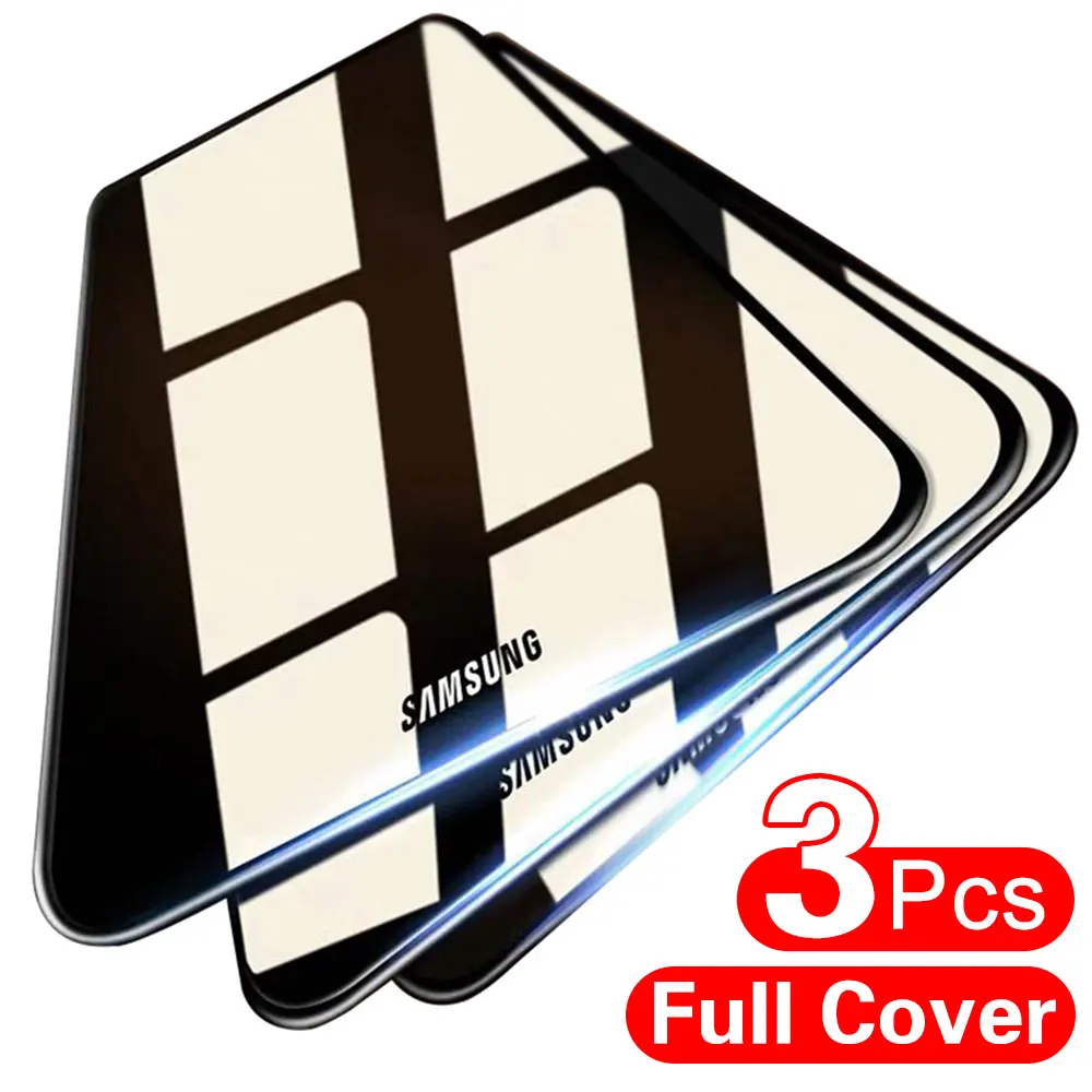 

3pcs Tempered Glass on For Samsung Galaxy A50 A30 M20 M30 A10 M10 A20 A40 A60 A70 A90 Screen Protector Protective Glass on A50