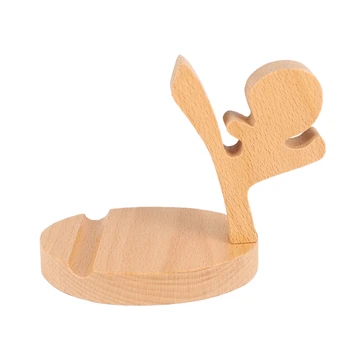 

Portable Wooden Cellphone Holder Stand Bracket for Universal Mobile Phone Tablet A Good Partner for Online Lessons On