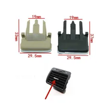 Вентиляционная решетка RWSYPL A/C, зажим для вентиляционного отверстия кондиционера, регулировка направления ветра, автомобильные аксессуары для Golf 4, 5, MK4, Corolla Вентиляционная решетка RWSYPL A/C, зажим для вентиляционного отверстия кондиционера, регулировка направления ветра, автомобильные аксессуары для Golf 4, 5, MK4, Corolla