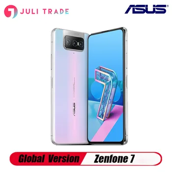 Перейти на Алиэкспресс и купить Глобальная версия Asus Zenfone 7 смартфон с откидной камерой, отпечатком пальца, Snapdragon 865, тройная камера Type-C, Android, быстрая зарядка, 30 Вт