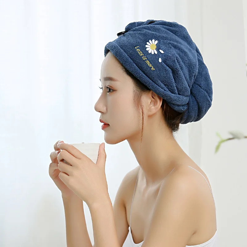 Microfiber-Towel Turban Towels Bathroom Drying-Hair Home-Terry Women Adults for Serviette-De-Douche