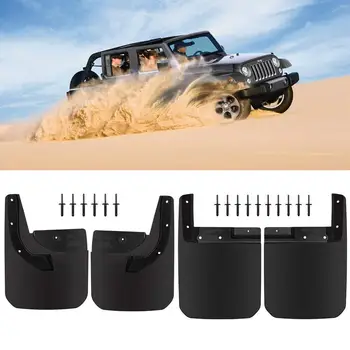 

Royalo Front & Rear Mud Flap/Splash Guard for Jeep Wrangler JL Sahara/Sport No Drill Custom Fit Set of 4Pcs Textured Black
