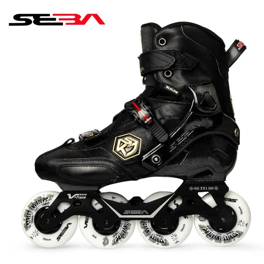 

100% Original SEBA KSJ2 Adult Inline Skates Roller Skating Shoes Rockered Frame Slalom Sliding FSK Patines Adulto