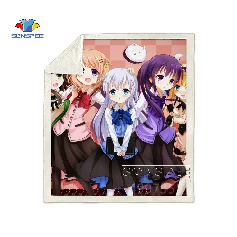 SONSPEE Кролик дом обувь для девочек Harajuku детей и взрослых 3d принт одеяло Теплый диван пододеяльник путешествия постельные принадлежности магазин при фабрике B137