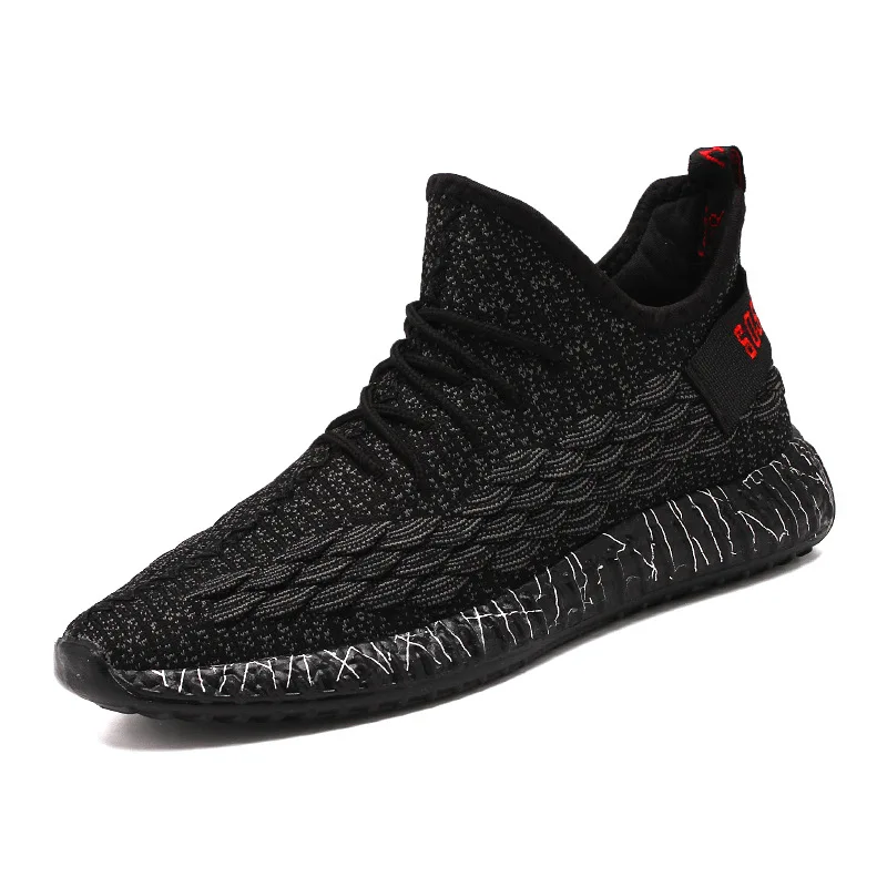 

Spring Summer Fly-kit Mesh Running Athletic Shoes Korean-style Trend Versatile Teenager Casual Mesh Cloth Shoes
