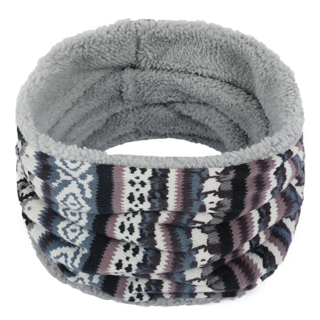 

KLV Unisex Contract Color Snood Neck Warmer Scarf шарф бандана bandana poncho снуд snud Fleece Knitted Scarf free shipping #4