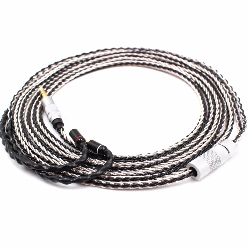 Free Shipping Audiocrast 1 2m 8 Cores Audio Upgrade Cable compatible withSE215 SE535 SE846 SE425 ue900 Headphones