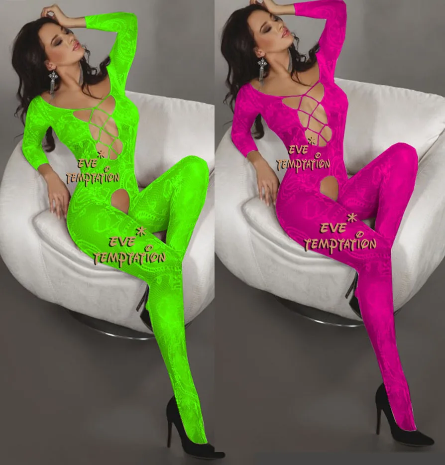 

Sexy Sleepwear Lingerie Babydoll BODYSUIT Mesh Floral Body Stocking Temptation Intimate Catsuit Bodysuits Valentine dress W111