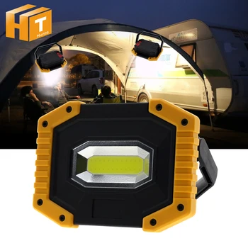 

LED Floodlight Work Light USB Charging Rechargeable Spotlight 2*18650 or 4*AA Battery Outdoor Floodlight For Camping Emergency