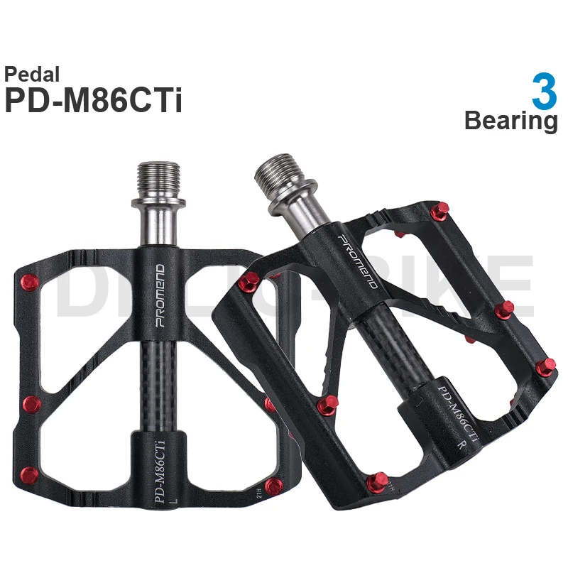 black and red bike pedals