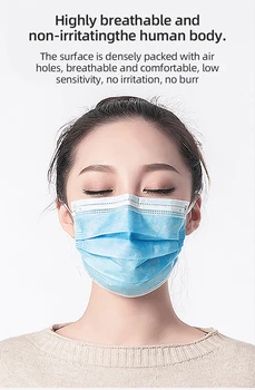 

Face Mouth Masks Non-woven Protection masks PM2.5 prevent Anti virus formaldehyde Dust Bad Smell masks 3 lays Protective masks