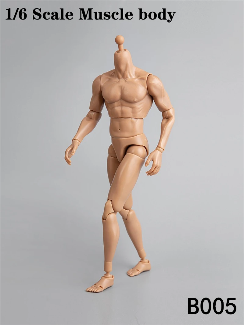 Details about   1/6 Scale 12'' Figure Narrow Shoulder Male Body w/ Hands Neck Doll For HT 