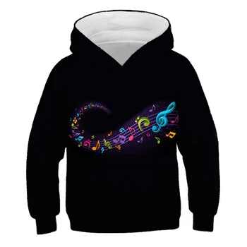 

Musical notation Kids Sweatshirt Long Sleeve Autumn Spring Casual Hoodie Boy and girl Blouse Tracksuits Sweatshirts Hoodies kids