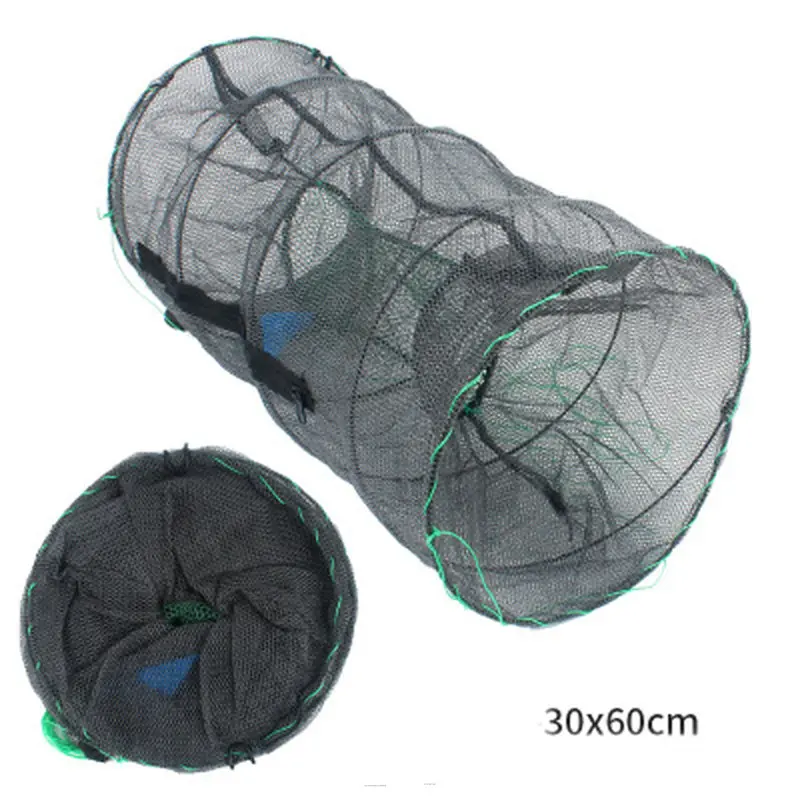 1 PC Fishing Net Foldable Mesh Trap Lobster Pot Trap Fishing Accessories 