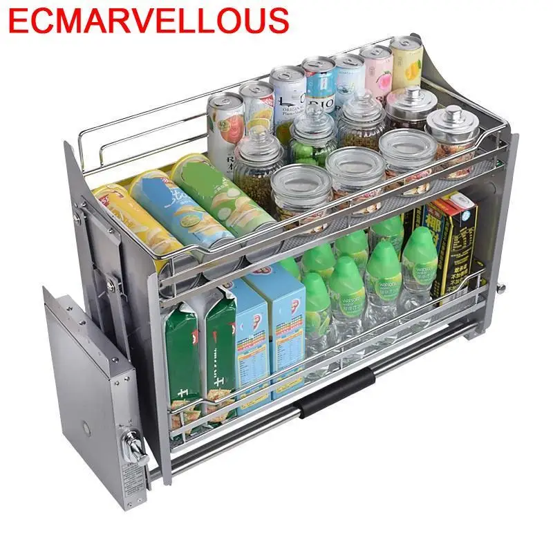 Cocina Accesorios Armario Cestas Para Organizar ящик для подвесного органайзера Cozinha стойка кухонного
