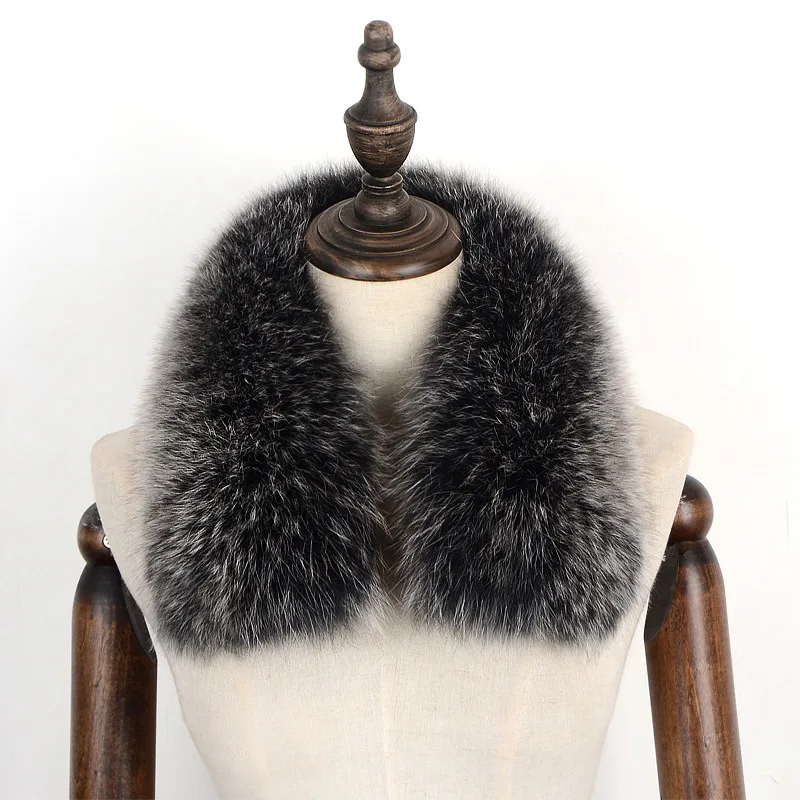 

Big Offer 100% Genuine Fox Fur Scarf Women Neck Fox Fur Scarf Ring 50cm Natural Genuine Fox Fur Multicolored Fur Scarves Collar