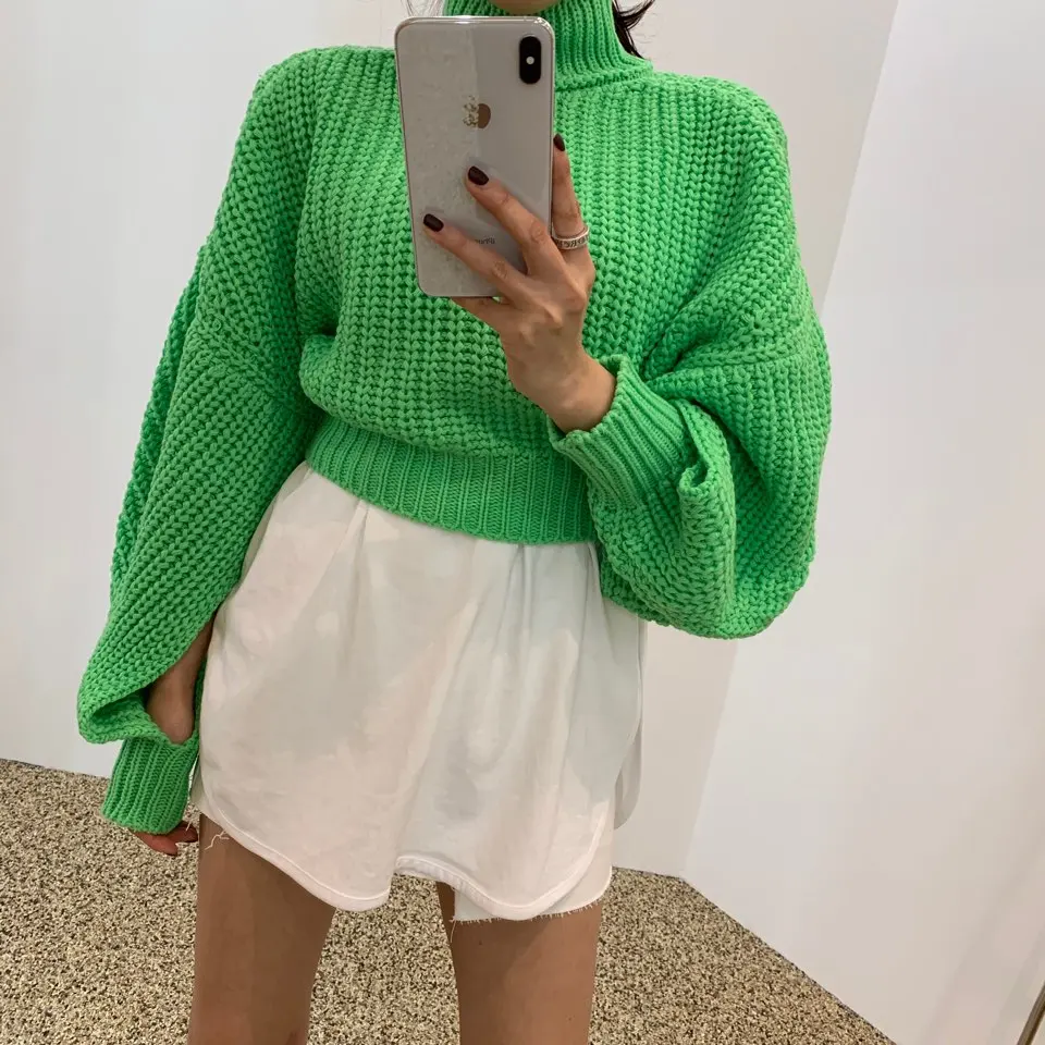 ladies turtleneck with back zipper