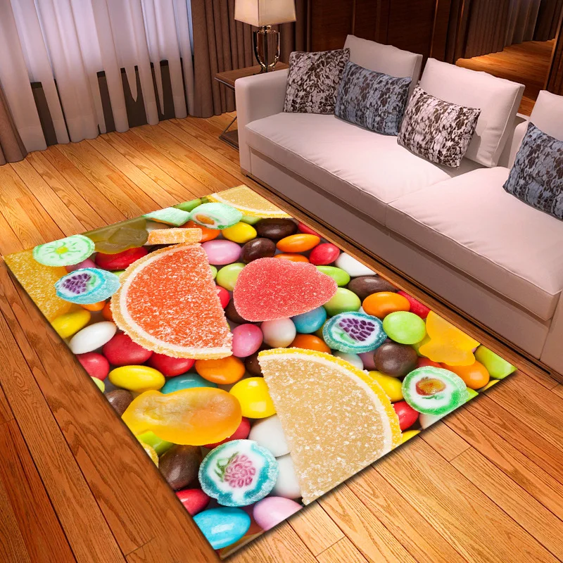 Креативный цветной ковер Геометрическая в нордическом стиле 3D ковры для гостиной спальни коврики для чая стол Противоскользящий большой размер коврик