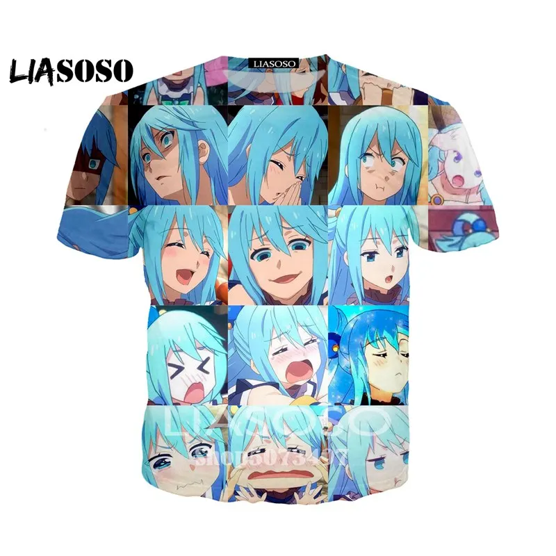 

New 3D print Konosuba Megumin Kawaii t shirt harajuku style unisex hip hop t-shirt /pant/hoodies/ sweatshirts/vest/ summer tops