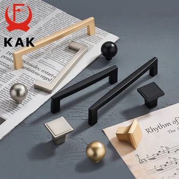 KAK Zinc Alloy Pearl Gold Cabinet Knobs Kitchen Door Handles Drawer Cupboard Door Handle Cabinet Handles for Furniture Hardware