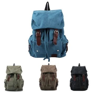 

Fashion Men's Backpack Vintage Canvas Shoulder bag Backpack school bag travel bag