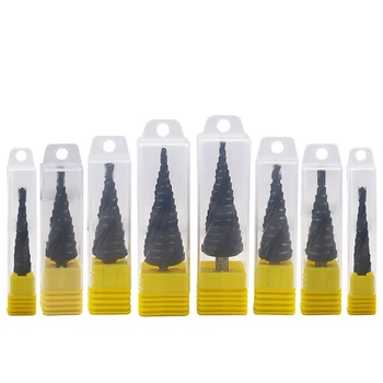 

HSS CO M35 TiALN Stainless Steel Metal Step Drill Bit Spiral Groove Cutter Drilling Hole Saw Tool