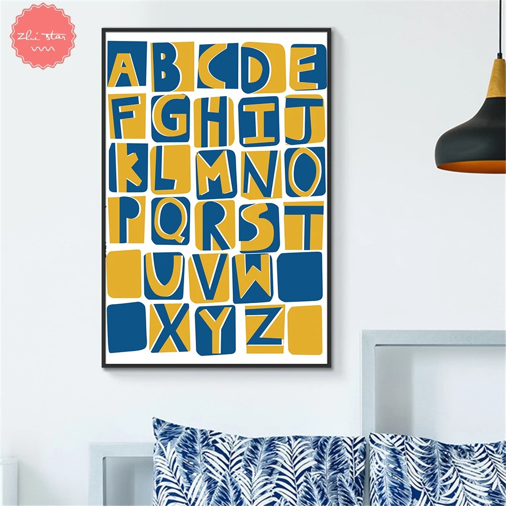 DIY 5D Diamond Embroidery Alphabet Kids Baby Room Decor Painting Cross Stitch Mosaic Full Rhinestone New Year Decoration | Дом и сад