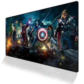 

Large Anime Marvell Avengerse Infinity War Anti-slip Laptop Mousepad Computer Gamer Keyboard Large Durable Desktop Mouse Mat Pad