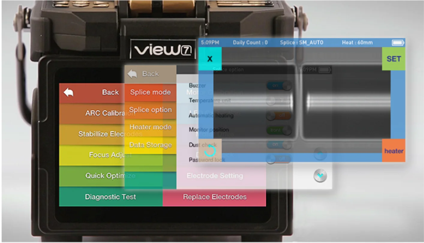 6 моторов ядро к ядру выравнивание 7s Быстрый Корея Inno View 7 fusion splicer