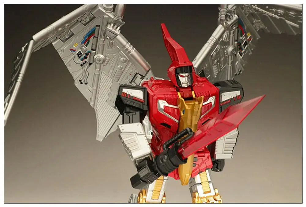 Новая игрушка-трансформер GP HQ-05 Gaudenter G1 Swoop красный металлик