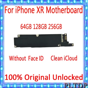 

100% Original Unlocked Motherboard For iPhone XR mainboard NO Face ID Free iCloud IOS Logic Board With Full Chips MB Plate