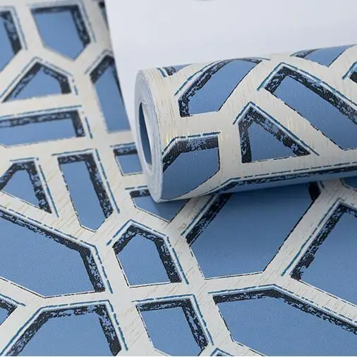 Navy Blue Geometric Wallpaper