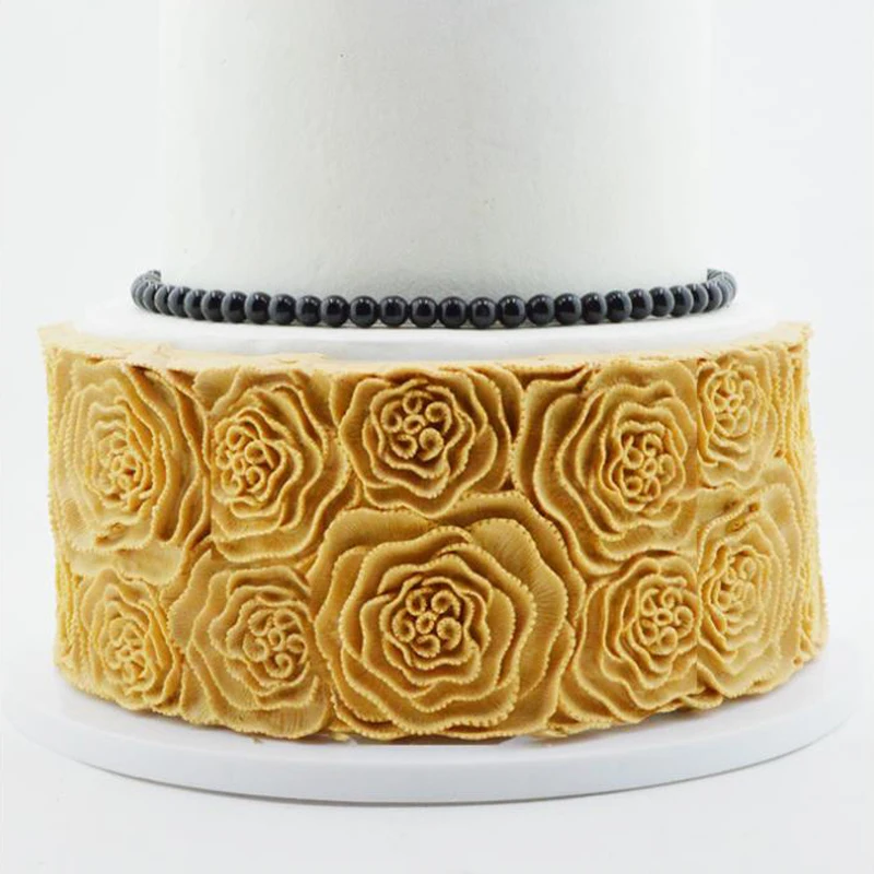 meibum-silicone-fondant-cake-mold-party-rose-flower-vine-petal-emboss-floral-gum-paste-sugar-craft-border-decorating-mould