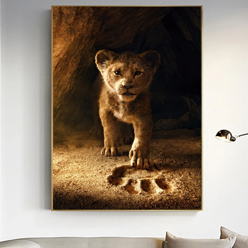 5D DIY Diamond Painting Animal Embroidery Lion Rhinestone Full Square Diamond Mosaic Cute Kids Gift Modern Home Decor