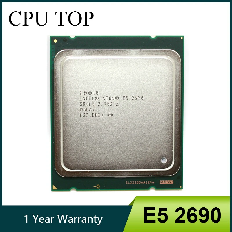 Intel Xeon E5 2690 Processor 2.9GHz 20M Cache LGA 2011 SROLO C2 Server CPU cpu computer