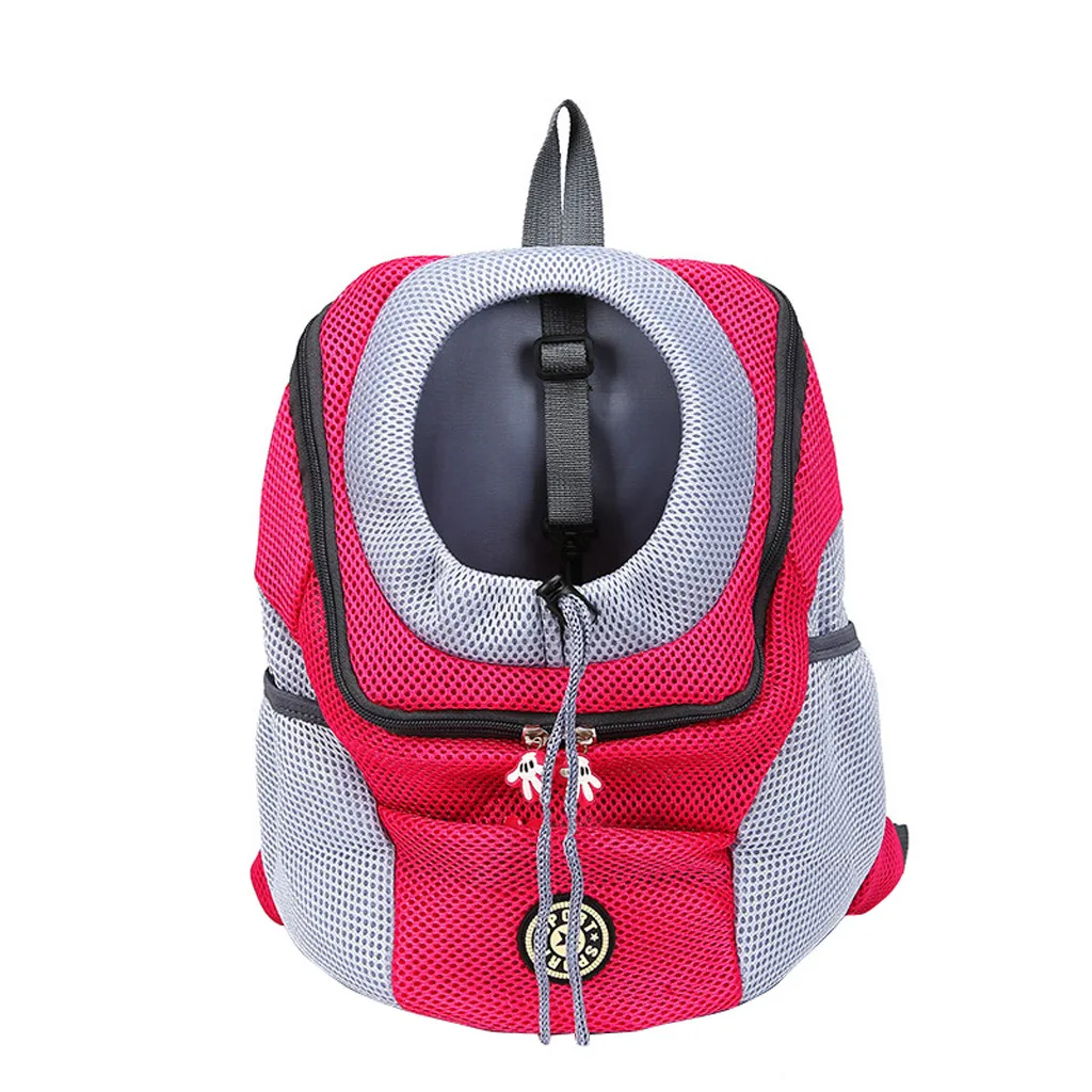 Anti-theft Bag Nylon Pet Carrier Backpacks Outdoor Double Shoulder Bag Backpack Pet Travel Student Outdoor Mesh Pet Backpack