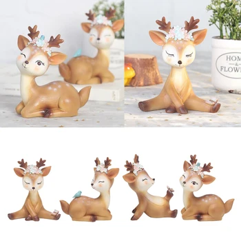 

Mini Simulated Deer Ornaments Home Garden Car Decoration Ornament Perfect for Sending Children, Girlfriends or Classmates