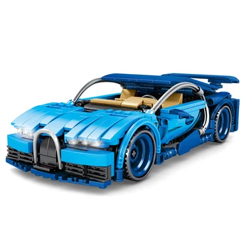 

Technics Building Block Set Superspeed Car Bugatti Chiron Model Pull Back Speed Racing Vehicle Assembly Bricks Toys For Boy Gift