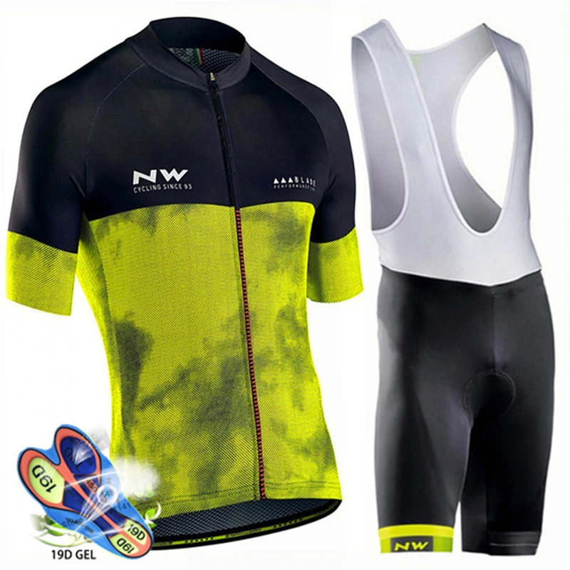 6 Northwave Nw Cycling Jersey Kit Pro Breathable MTB Bicycle Cycling Clothing Mountain Bike Wear Clothes Maillot Ropa Ciclismo Set - Цвет: 6