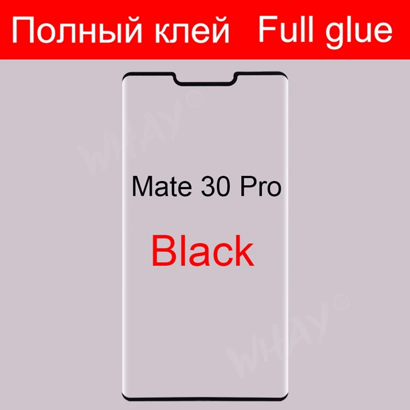 Полностью проклеенное закаленное стекло для Xiaomi Mi Note 10 Pro Защита экрана для Xiaomi Mi Note 10 Note10 huawei mate 30 20 P30 Pro стекло - Цвет: Mate 30 Pro