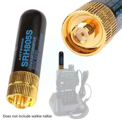1Pc Walkie Talkie Antenna SRH805S 4.5cm Short Antenna SMA-F Female VHF/UHF For BAOFENG UV-5R Two-way Radio Accessories F0P9