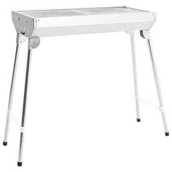 

Outdoor Garden Portable Folding Stainless Steel Barbecue Grill Home Family Camping Picnic BBQ Rack Grill Barbecue Accessories
