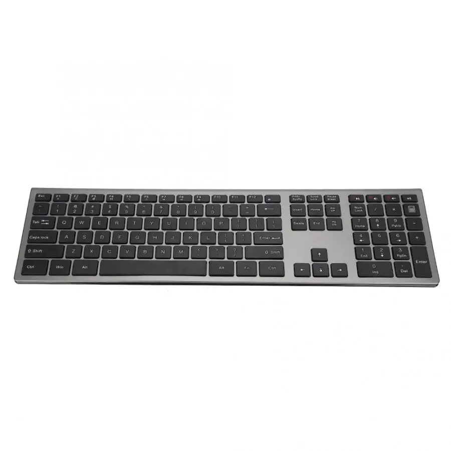 Ultra-Thin 2.4G USB Keyboard 109 Keys LED Indication Keyboard for Windows XP//Windows 7//Windows8//8.1//Windows10 Wireless Keyboard