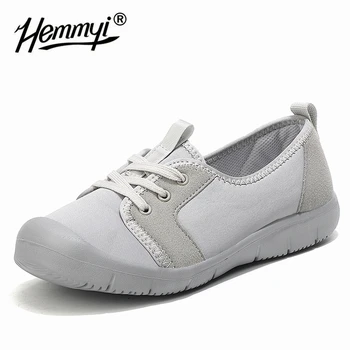 

Hemmyi Comfortable Flat Women Cloth Shoes Light Soft Sneakers Asakuchi Women's Vulcanize Shoes Big Size 35-42 Walking Shoes