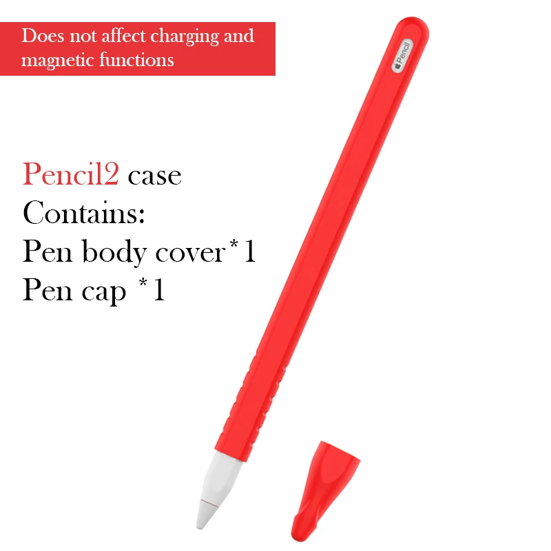 Силиконовый чехол для планшета, стилус, чехол для Apple Pencil 2 поколения, чехол для iPad Pencil 2th