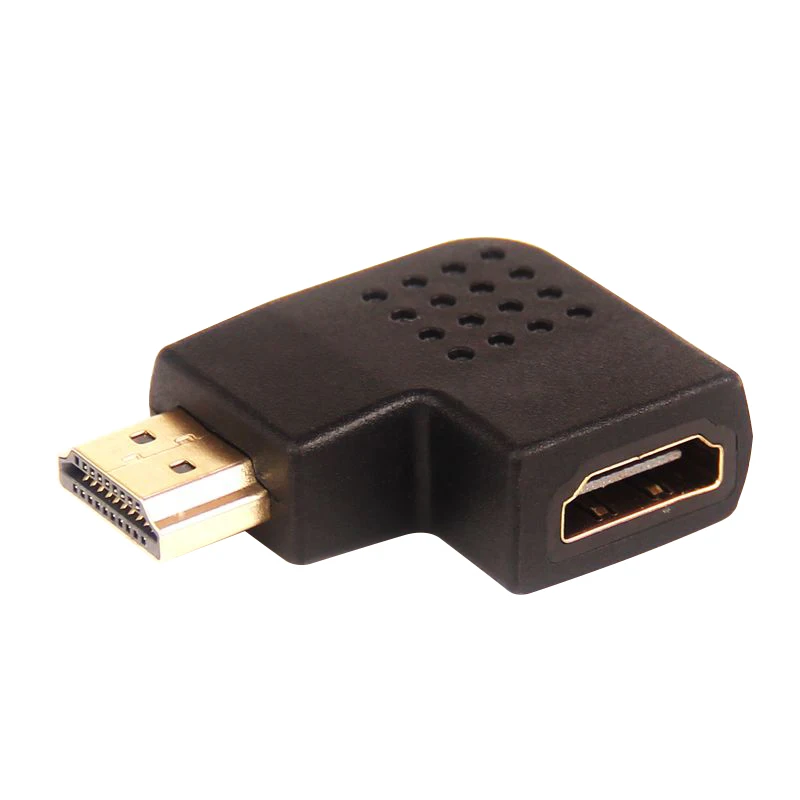 90 градусов угол HDMI M-F для 1080P HDTV кабель адаптер конвертер удлинитель HDMI кабель адаптеры-конвертеры 100 шт./лот