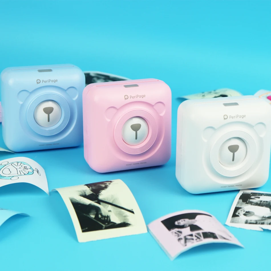 58 мм Bluetooth Тепловой Фотопринтер 2 дюймовый Мини Карманный Маленький Симпатичный