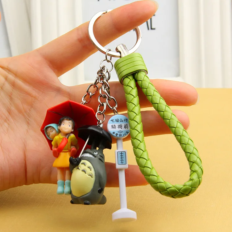 Милый мой сосед брелок Тоторо ПВХ Тоторо кукольный брелок держатель подходит для женщин сумка Аксессуары для Miyazaki Hayao Comic Fans ювелирные изделия - Цвет: ZZ - 02