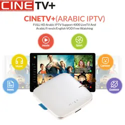 CINE ТВ 1 год IP ТВ Бесплатная ipremium Migo Сталкер 4 K Ultra HD H.265 Android ТВ Box Set Top box vod Европа IP ТВ Албании французский арабский